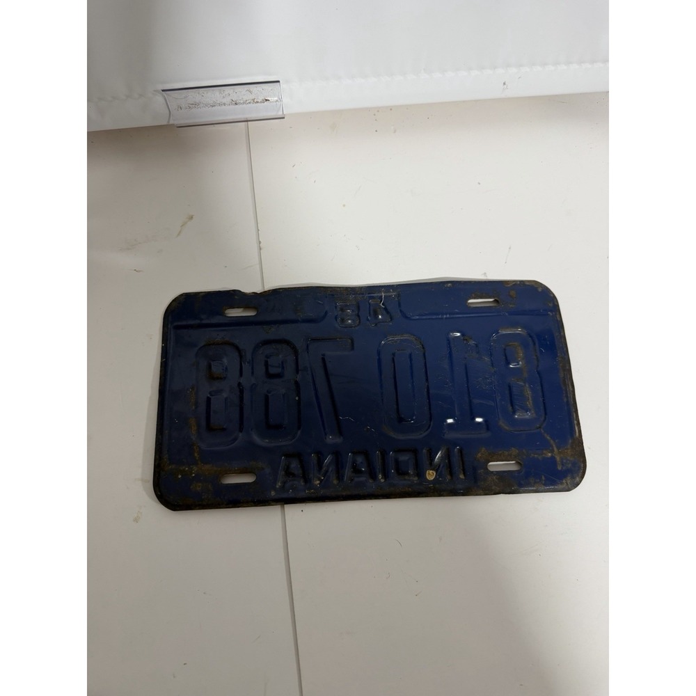 1948 INDIANA LICENSE PLATE - Vintage Antique Original Classic Car Automobile - Picture 4 of 4
